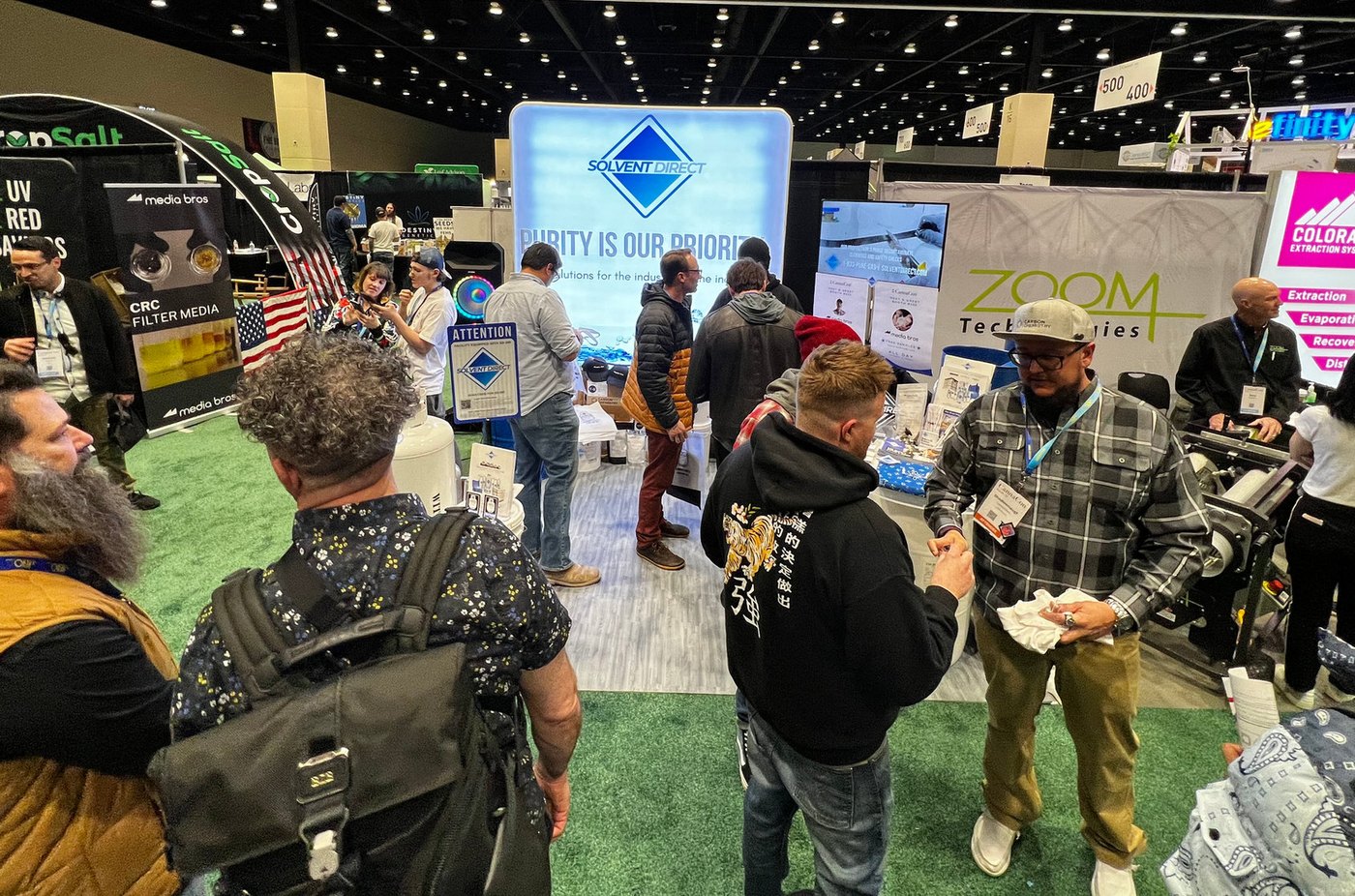 Solvent Direct at an extraction industry trade show